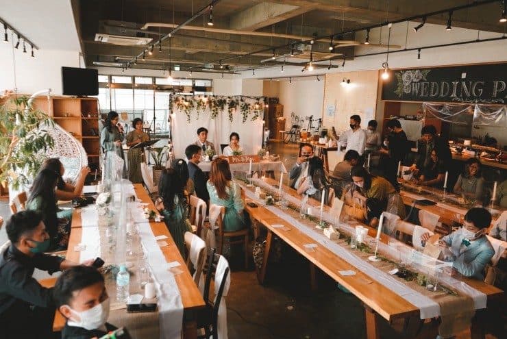 おしゃれな手作り結婚式&披露宴でお祝い