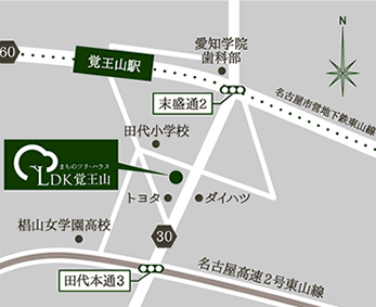 LDK覚王山地図